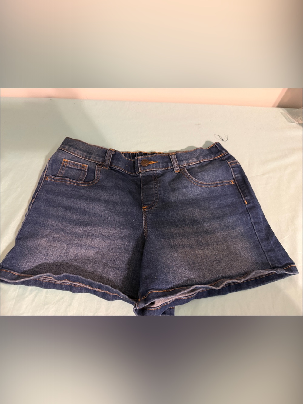 wonder nation Dark Blue Denim Pull-On Shorts